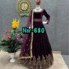 SHREE HARI NSR 680 DESIGNER VELVET GOWN