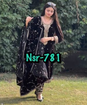 SHREE HARI NSR 781 DESIGNER VELVET SUITS