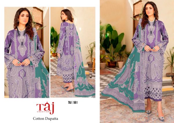 TAJ CREATIONS 561 COTTON SALWAR KAMEEZ