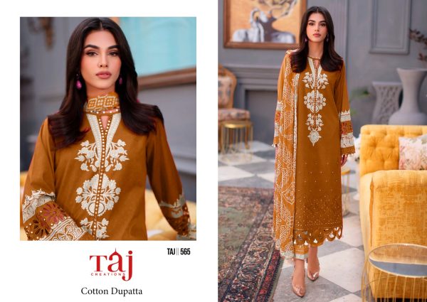 TAJ CREATIONS 565 COTTON SALWAR KAMEEZ WHOLESALE