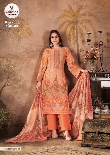 VANDANA FASHION KARACHI COTTON VOL 11