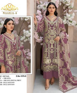 MAARIA A 1076 D PAKSTANI SUITS WHOLESALE