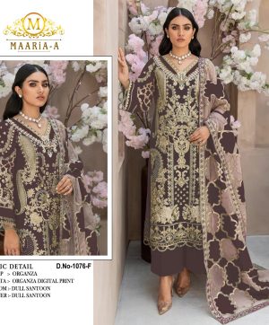 MAARIA A 1076 F PAKSTANI SUITS WHOLESALE