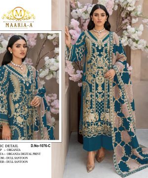 MAARIA A 1076 C PAKSTANI SUITS WHOLESALE