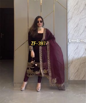 ZEEL FASHION ZF 397 DESIGNER VELVET SUITS