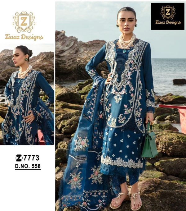 ZIAAZ DESIGNS 558 PAKISTANI SALWAR SUITS