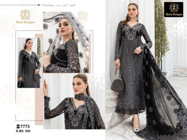 ZIAAZ DESIGNS 630 PAKISTANI SUITS WHOLESALE