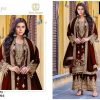 ZIAAZ DESIGNS 640 D VELVET PAKISTANI SUITS