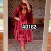 AAROHI DESIGNER AD 182 VELVET SALWAR SUITS