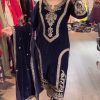 AAROHI DESIGNER PD 1072 B VELVET PAKISTANI SUITS