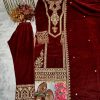 AAROHI DESIGNER PD 1072 F VELVET PAKISTANI SUITS