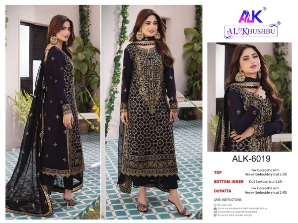 AL KHUSHBU ALK 6019 AFIFA VOL 3 PAKISTANI SUITS