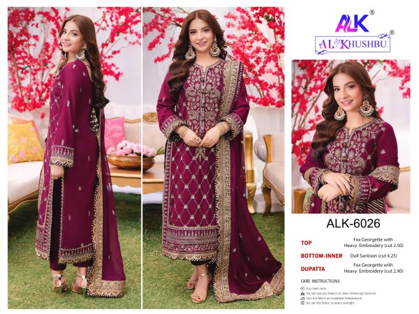 AL KHUSHBU ALK 6026 ZAHRA RUBAB VOL 2 SALWAR SUITS