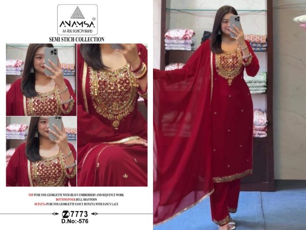 ANAMSA 576 PAKISTANI SUITS MANUFACTURER