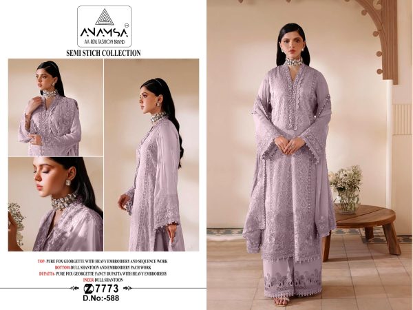 ANAMSA 588 PAKISTANI SUITS MANUFACTURER