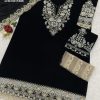 ANAMSA 593 PAKISTANI VELVET SUITS WHOLESALE