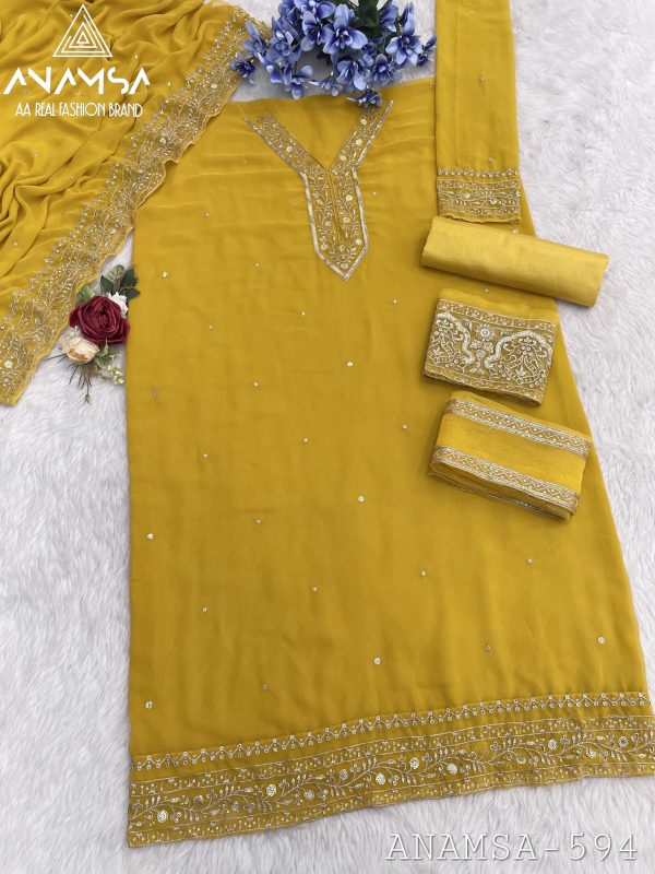 ANAMSA 594 PAKISTANI SALWAR KAMEEZ WHOLESALE