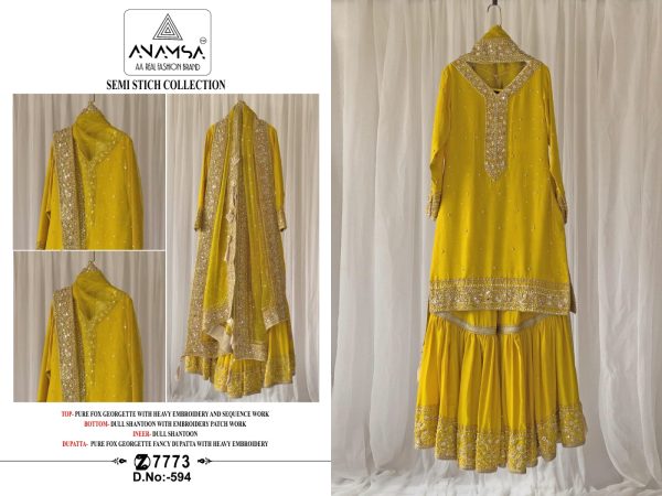 ANAMSA 594 PAKISTANI SALWAR KAMEEZ WHOLESALE