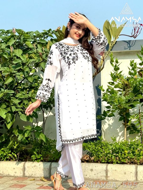 ANAMSA 595 READYMADE PAKISTANI SALWAR SUITS