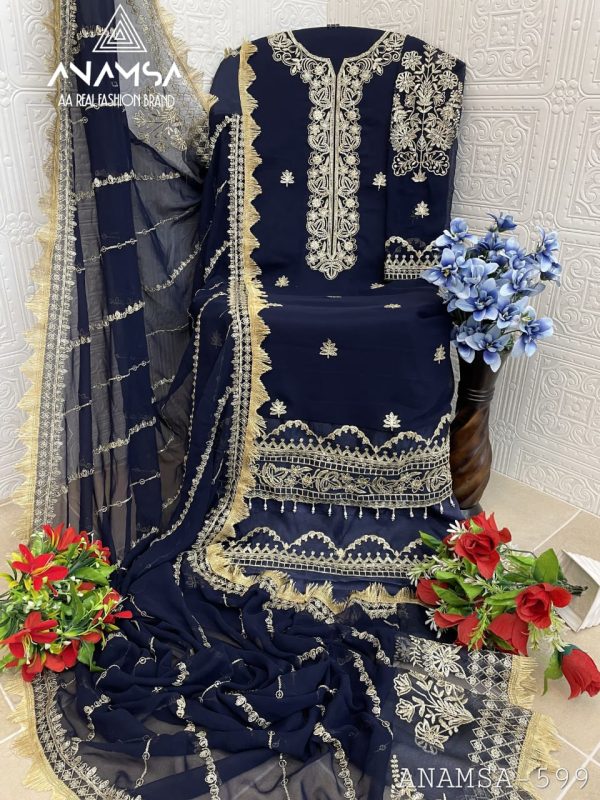 ANAMSA 599 PAKISTANI SALWAR SUITS IN INDIA