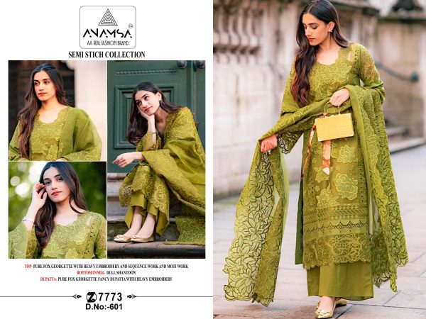 ANAMSA 601 PAKISTANI SALWAR KAMEEZ SUITS