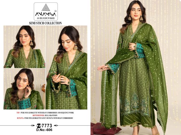 ANAMSA 606 PAKISTANI SAWLAR KAMEEZ IN INDIA