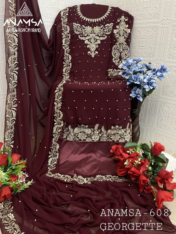 ANAMSA 608 PAKISTANI SUITS WHOLESALE IN INDIA