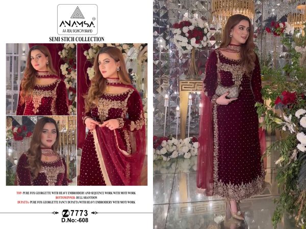 ANAMSA 608 PAKISTANI SUITS WHOLESALE IN INDIA