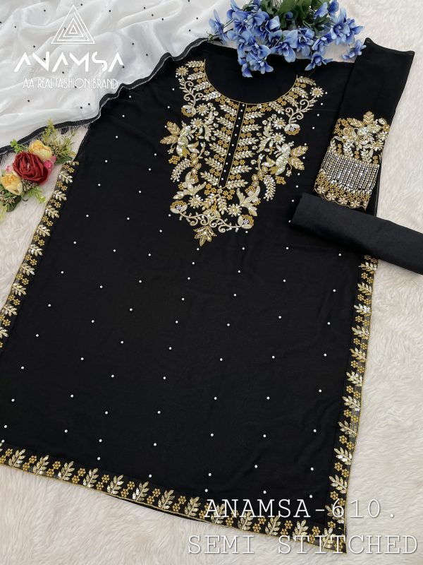 ANAMSA 610 PAKISTANI SUITS WHOLESALE