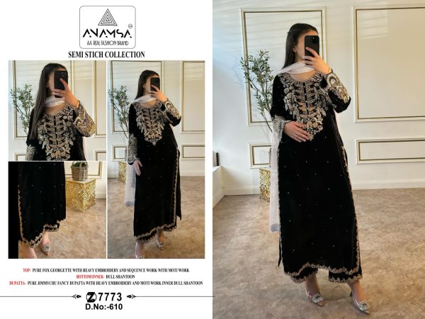 ANAMSA 610 PAKISTANI SUITS WHOLESALE