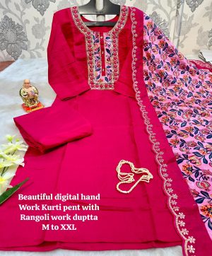 BEAUTIFUL DIGITAL HAND WORK KURTI WHOLESALE