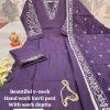 BEAUTIFULL V NECK HAND WORK KURTI WHOLESALE