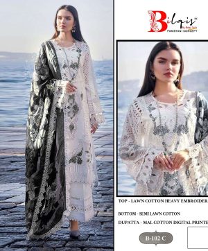 BILQIS B 102 C PAKISTANI SALWAR KAMEEZ SUITS