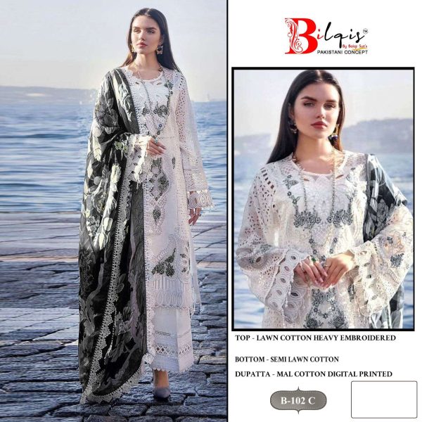 BILQIS B 102 C PAKISTANI SALWAR KAMEEZ SUITS