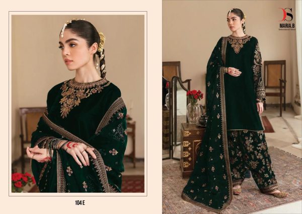 DEEPSY SUITS 104 E MARIA B VELVET SALWAR SUITS