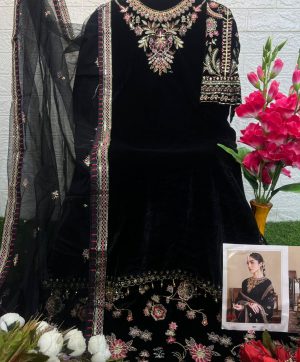 DEEPSY SUITS 104 G MARIA B VELVET SALWAR SUITS