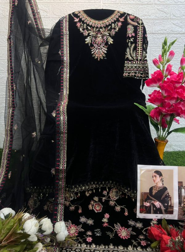 DEEPSY SUITS 104 G MARIA B VELVET SALWAR SUITS