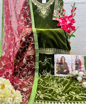 DEEPSY SUITS 3284 E VELVET SALWAR SUITS