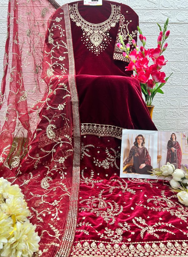 DEEPSY SUITS 3284 F VELVET SALWAR SUITS