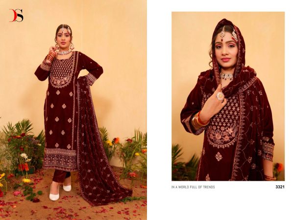 DEEPSY SUITS 3321 PAKISTANI VELVET SUITS