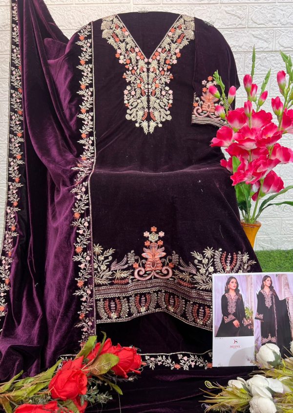 DEEPSY SUITS D 2156 J VELVET PAKISTANI SUITS