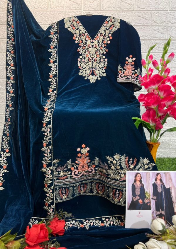 DEEPSY SUITS D 2156 K VELVET PAKISTANI SUITS