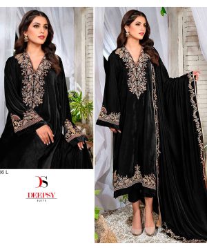 DEEPSY SUITS D 2156 L VELVET PAKISTANI SUITS