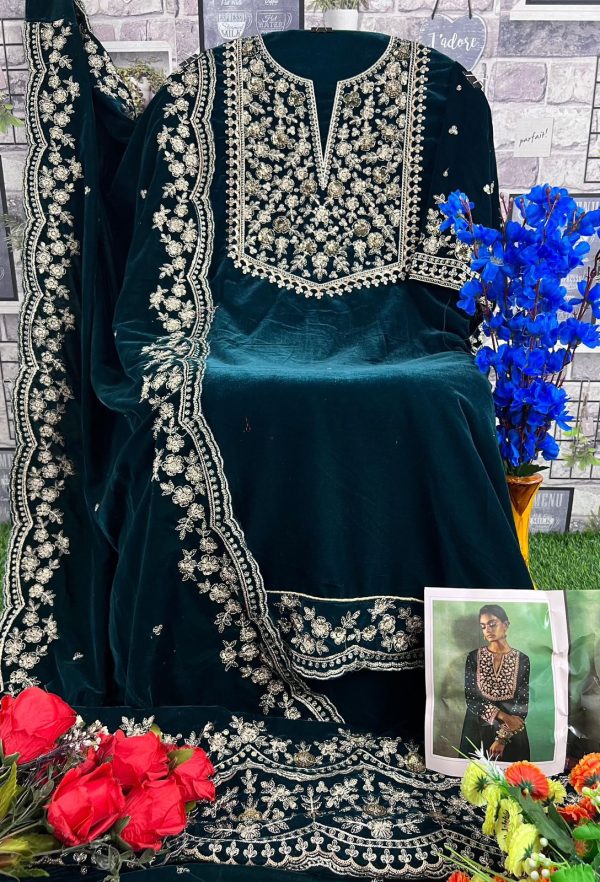 DEEPSY SUITS D 32213 F VELVET 23 PAKISTANI SUITS