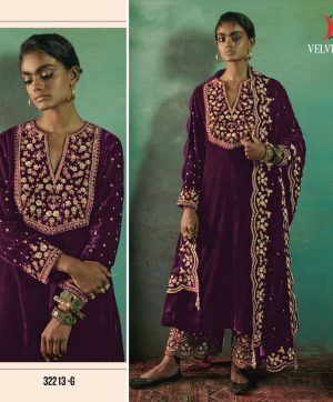 DEEPSY SUITS D 32213 G VELVET 23 PAKISTANI SUITS