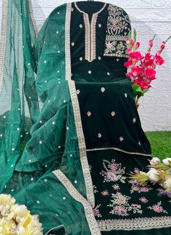 DEEPSY SUITS D 32217 A B C D VELVET 24 PAKISTANI SUITS