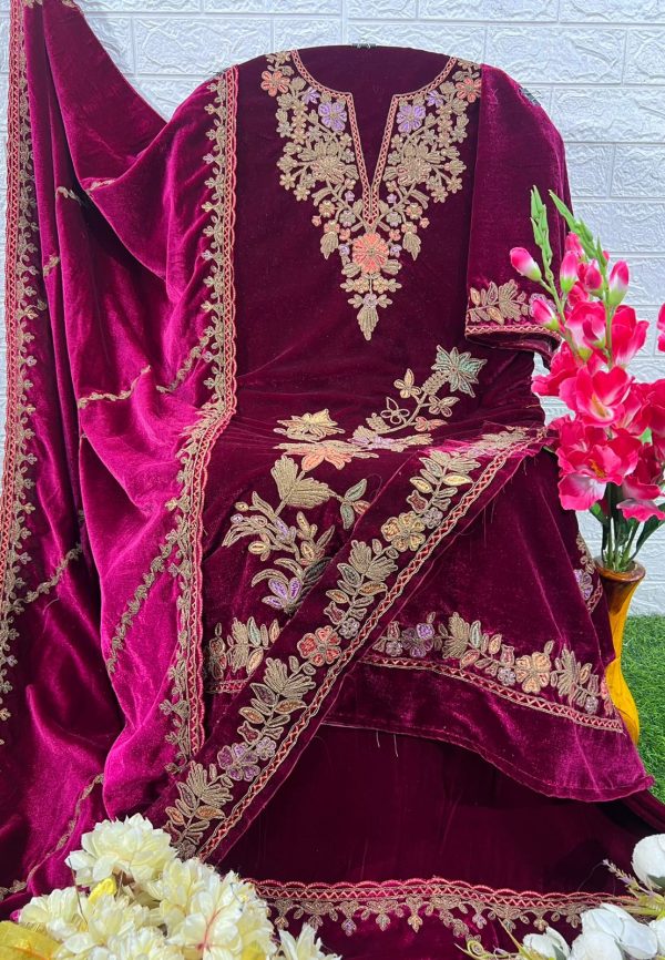 DEEPSY SUITS D 32220 B VELVET 24 PAKSITANI SUITS