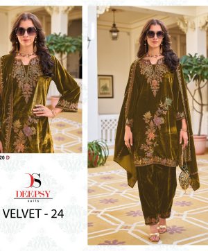 DEEPSY SUITS D 32220 D VELVET 24 PAKSITANI SUITS