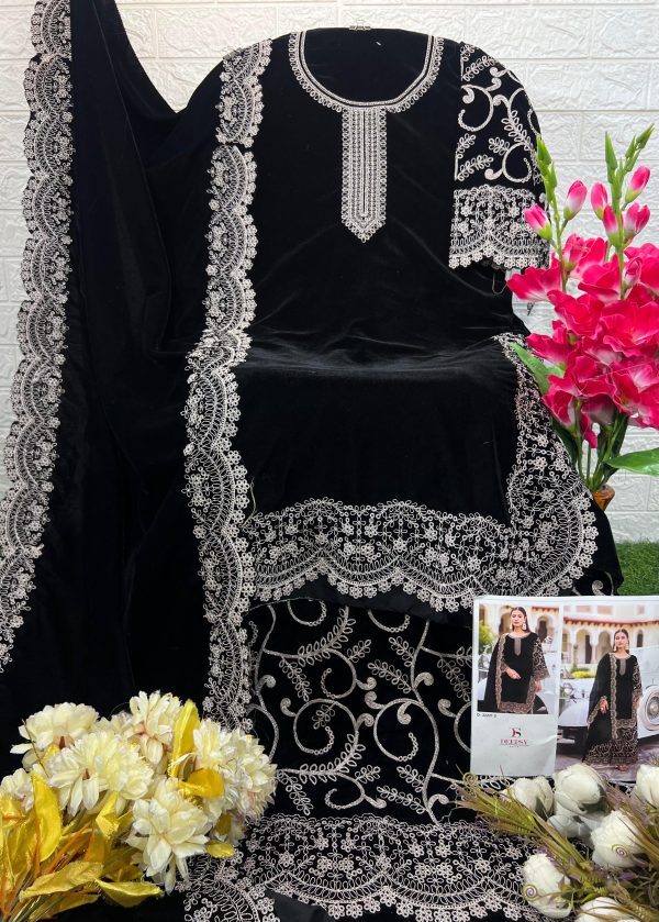 DEEPSY SUITS D 32221 D VELVET 24 SALWAR SUITS