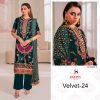 DEEPSY SUITS D 32223 A B C D VELVET 24 SALWAR SUITS